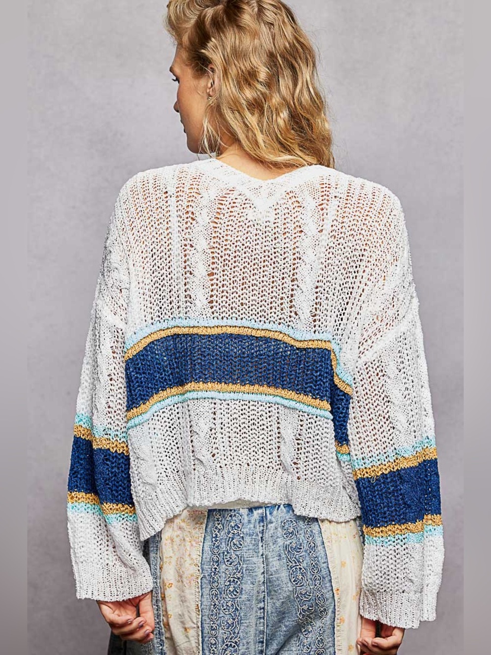 🍓 POL “ Ocean Break “ Sweater | Indigo Coast - Picture 4 of 10